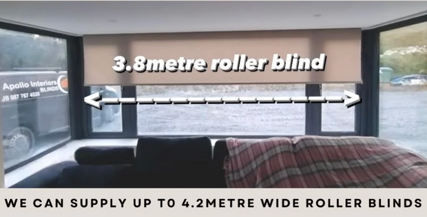 Extra Wide & Motorised Roller Blinds